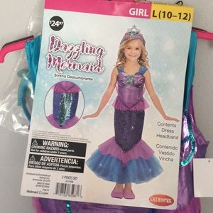 Mermaid costume large (10-12)